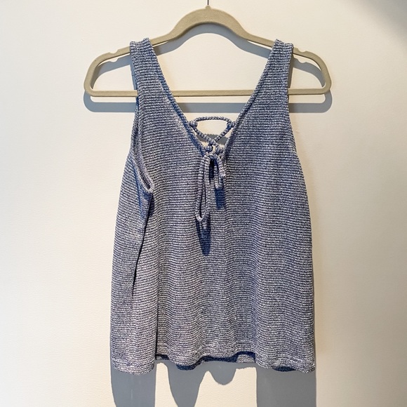 LOFT - light blue sweater tank size L - like new! - Picture 2 of 4